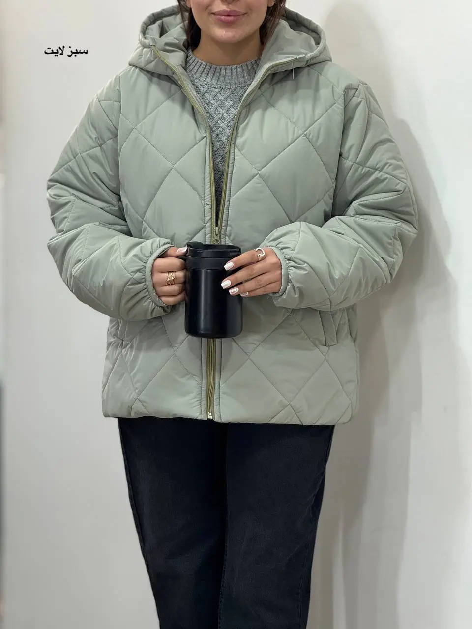 کاپشن زنانه کلاهدار هلیا